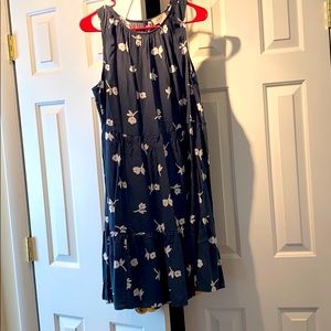 Floral 3 Tiered Grey Dress